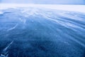 Snowdrift on young sea ice Royalty Free Stock Photo