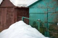 Abandoned barns or garages