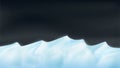 Wind formed snowdrift landscape template