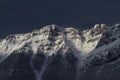 Snowed mountains of Aralar mountain range Royalty Free Stock Photo