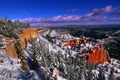 Snowfall in Bryce Canyon Royalty Free Stock Photo