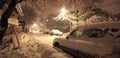 The snowfall continues to accumulate burying parked cars in a snowy tomb