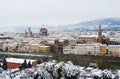 Snowfall at Florence Royalty Free Stock Photo