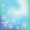 Snowfall frozen mesh background. Winter Vector Illustration Royalty Free Stock Photo