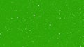 Snowfall on green screen background. 3d rendering