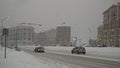 Snowfall near the mountain resort of Esto-Sadok in Greater Sochi.