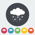 Snowfall single icon.