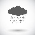 Snowfall single icon.