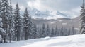 A snowfalling on the mountain Royalty Free Stock Photo