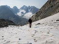 Snowfield Ascent Royalty Free Stock Photo