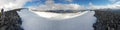 Snowfield in the mountain Glittertind, Jotunheimen mountain area