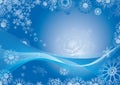 Snowflake abstract background Royalty Free Stock Photo