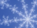 Snowflake Background: Blue