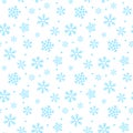 seamless snowflakes pattern and background vector illustration Royalty Free Stock Photo