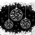 Snowflake black background Royalty Free Stock Photo