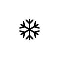 Snowflake Black Icon