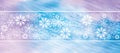 Wnter wonderland snowflake background in blue and purple colors