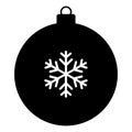 Snowflake Christmas Bauble Vector Illustration Royalty Free Stock Photo