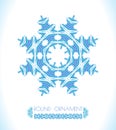 Snowflake. Christmas vector background. Royalty Free Stock Photo