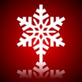 Snowflake close up