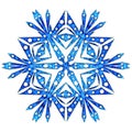 Snowflake close up