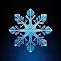 snowflake close-up offers an intimate view of nature\'s exquisite artistry. The delicate ice crystal