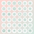 Snowflake Collection Royalty Free Stock Photo