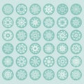 Snowflake Collection Royalty Free Stock Photo