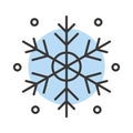 Snowflake color icon