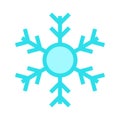 Snowflake color line icon