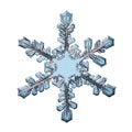 Snowflake crystal natural