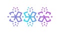Snowflake Crystal Patterns, Winter Abstract Design, vector design Generative AI Royalty Free Stock Photo