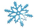 Snowflake 3d rendering