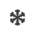 Snowflake decoration vector icon Royalty Free Stock Photo