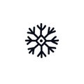 Snowflake doodle icon
