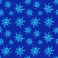 Snowflake drawn markers blue winter snow line marker pen