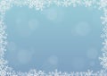 Snowflake frame Royalty Free Stock Photo