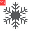 Snowflake glyph icon