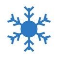 Snowflake glyphs double color icon