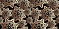 Snowflake gold foil seamless pattern. Snow pattern with luxury snowflakes. Festive Christmas and New Year background. Winter