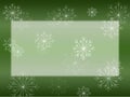 Snowflake on Green Card