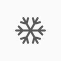 Snowflake icon, snow, weather, cold, cool