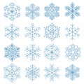 Snowflake icon collection