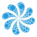 Snowflake Icon Curl Stream