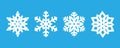 snowflake icon set vector sign symbol, snowflake vector, snowflake set Royalty Free Stock Photo