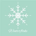 Snowflake icon Royalty Free Stock Photo