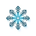 Snowflake isolated on white background AI Generated AI Generated Royalty Free Stock Photo