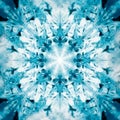 Snowflake Mandala. Generative AI. Royalty Free Stock Photo