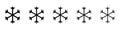 Snowflake line icon. snow icon. Symbol of winter, frozen icon.