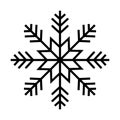 Snowflake line icon